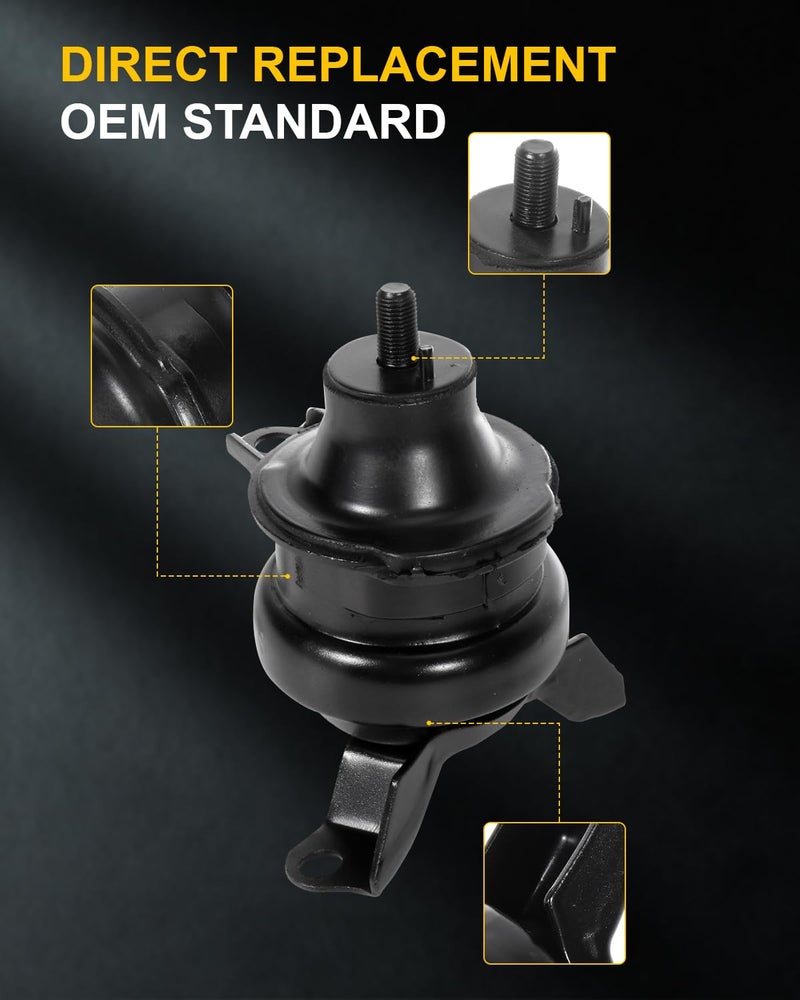 OCPTY Engine Motor Mount and Transmission Mount Set Compatible for Honda CR-V 1997 1998 1999 2000 2001 2.0L # A6520 A6585 A6576 A6526 A6506 5PCS - Image 2